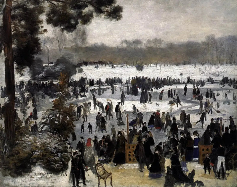 Los Patinadores en el Bosque de Boulogne - Pierre-Auguste Renoir