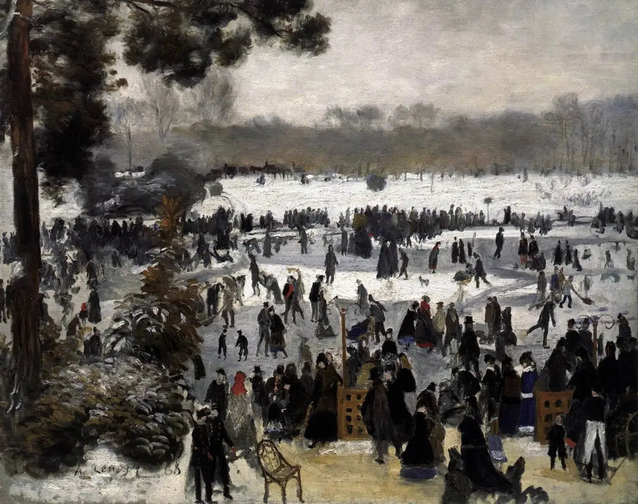 Los Patinadores en el Bosque de Boulogne - Pierre-Auguste Renoir