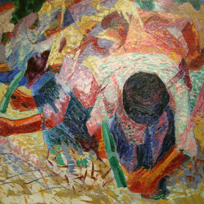 Los adoquines de la calle - Umberto Boccioni
