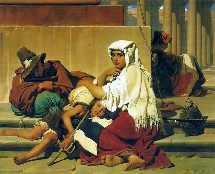Los peregrinos en Roma - Paul Delaroche
