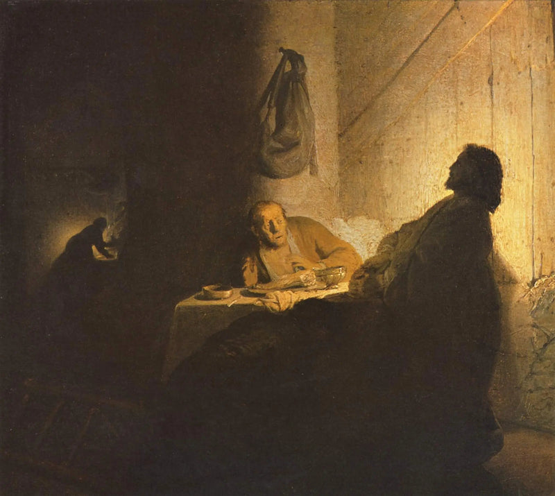 Los peregrinos de Emaús - Rembrandt