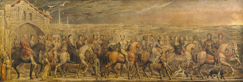 Los peregrinos de Canterbury - William Blake