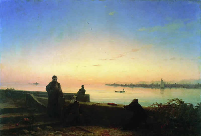 Los Padres Mekhitaristas en la isla de Lázaro, Venecia - Iván Aivazovski