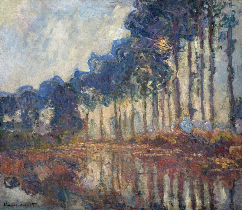 Los álamos, otoño - Claude Monet