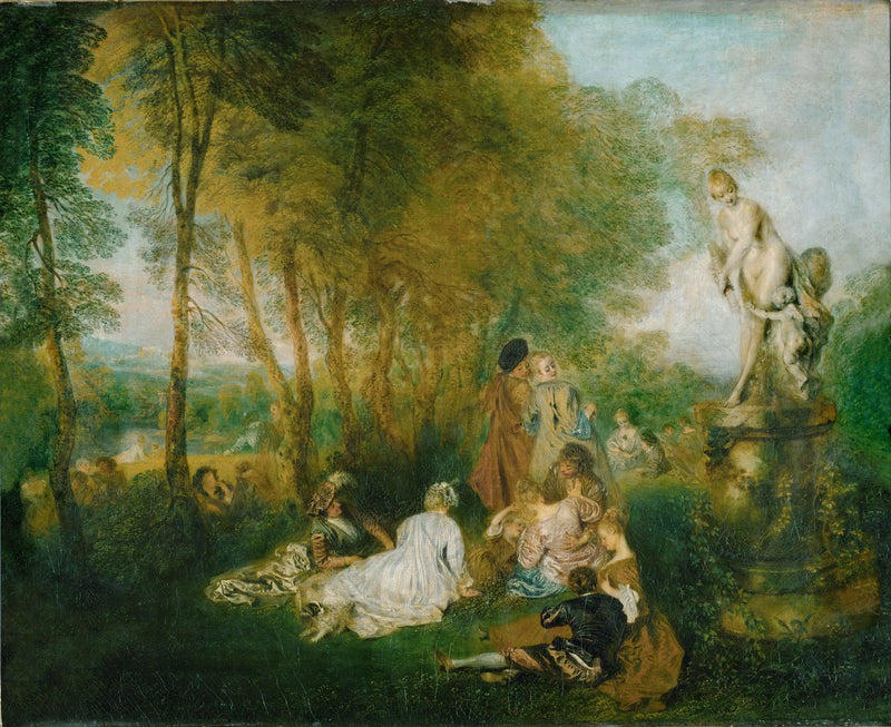 Los placeres del amor - Antoine Watteau