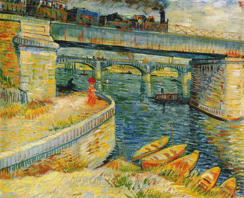 Los Puentes de Asnières - Vincent van Gogh