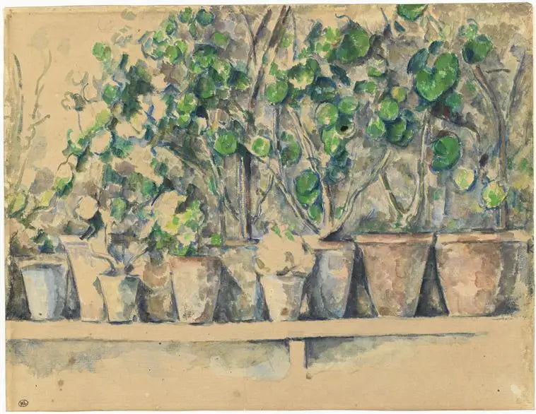 Las macetas - Paul Cézanne