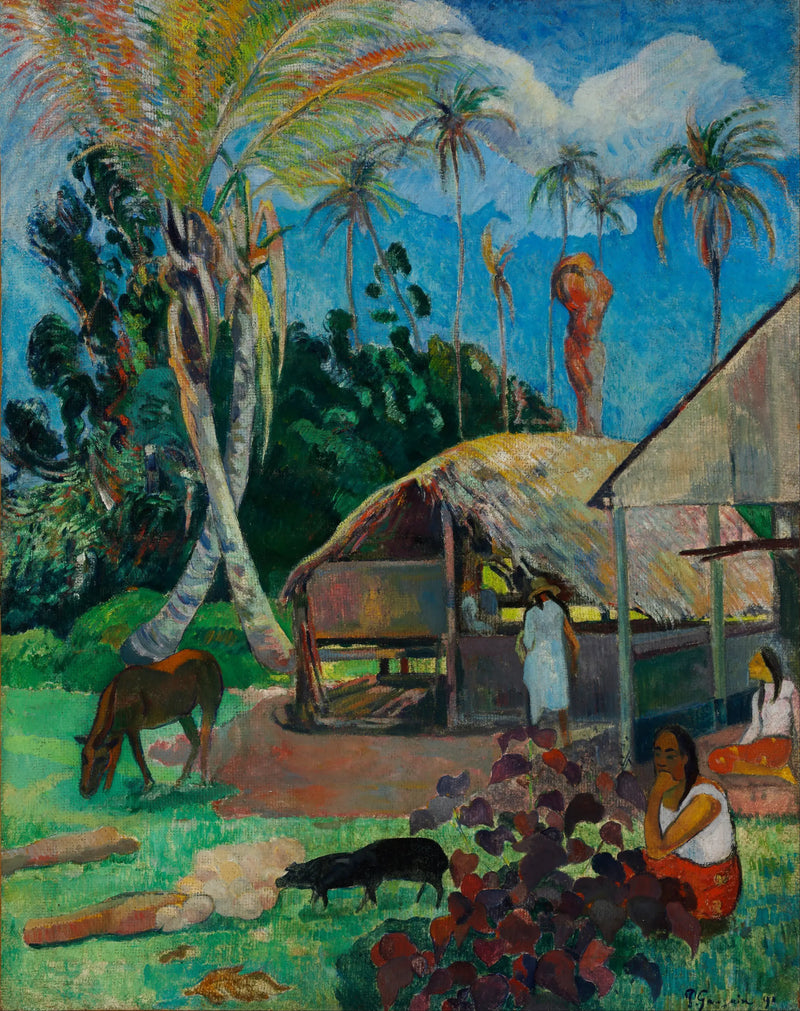 Los cerdos negros - Paul Gauguin