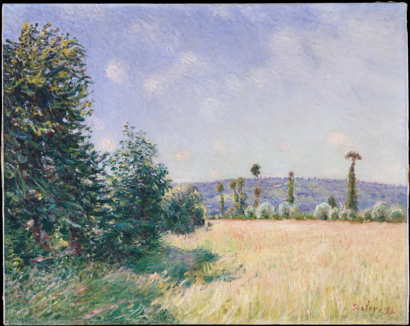 Las Praderas de Sahurs en el sol de la mañana - Alfred Sisley