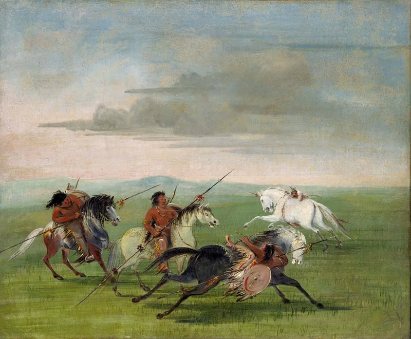 Las proezas ecuestres de los comanches - George Catlin