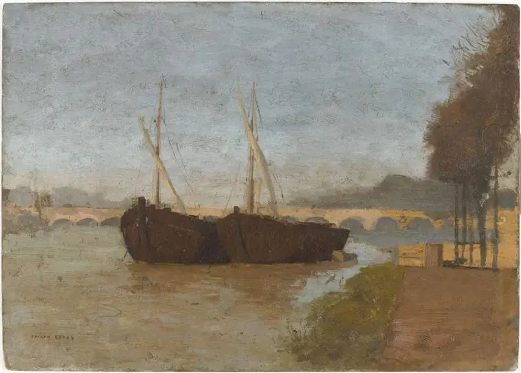 Los muelles en Burdeos - Odilon Redon
