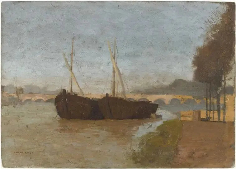 Los muelles en Burdeos - Odilon Redon