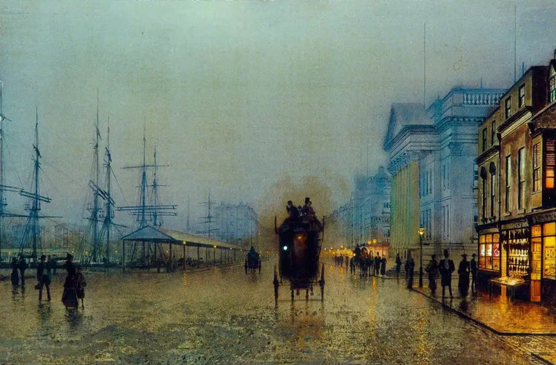 Los muelles de Liverpool - John Atkinson Grimshaw