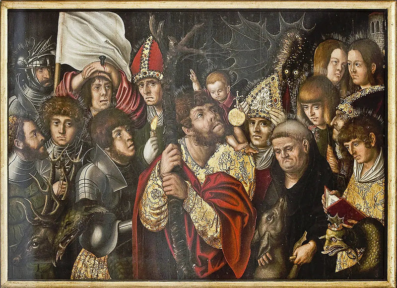 Los catorce ayudantes en necesidad - Lucas Cranach el Viejo