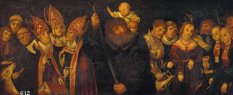Los catorce ayudantes en necesidad - Lucas Cranach el Viejo