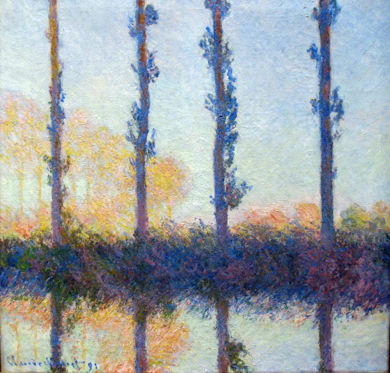 Los cuatro árboles - Claude Monet