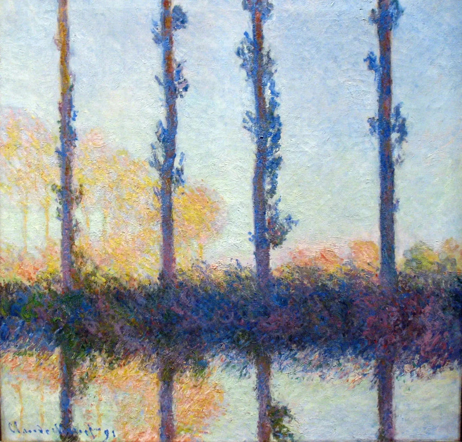 Los cuatro árboles - Claude Monet
