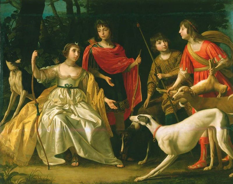 Los cuatro hijos mayores del rey y la reina de Bohemia - Gerrit van Honthorst