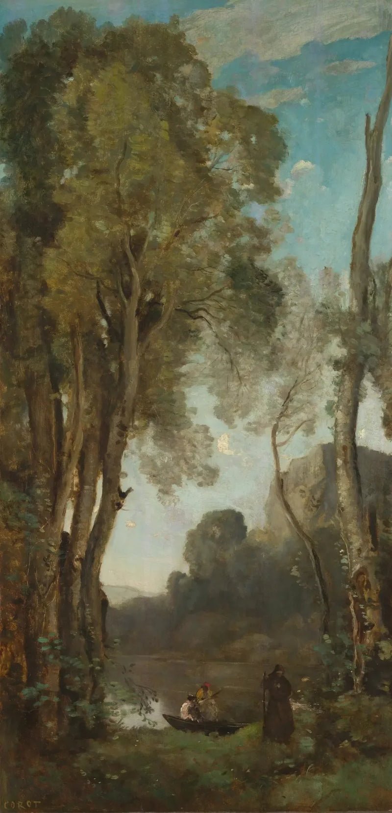 Los cuatro momentos del día: la tarde - Jean-Baptiste Camille Corot