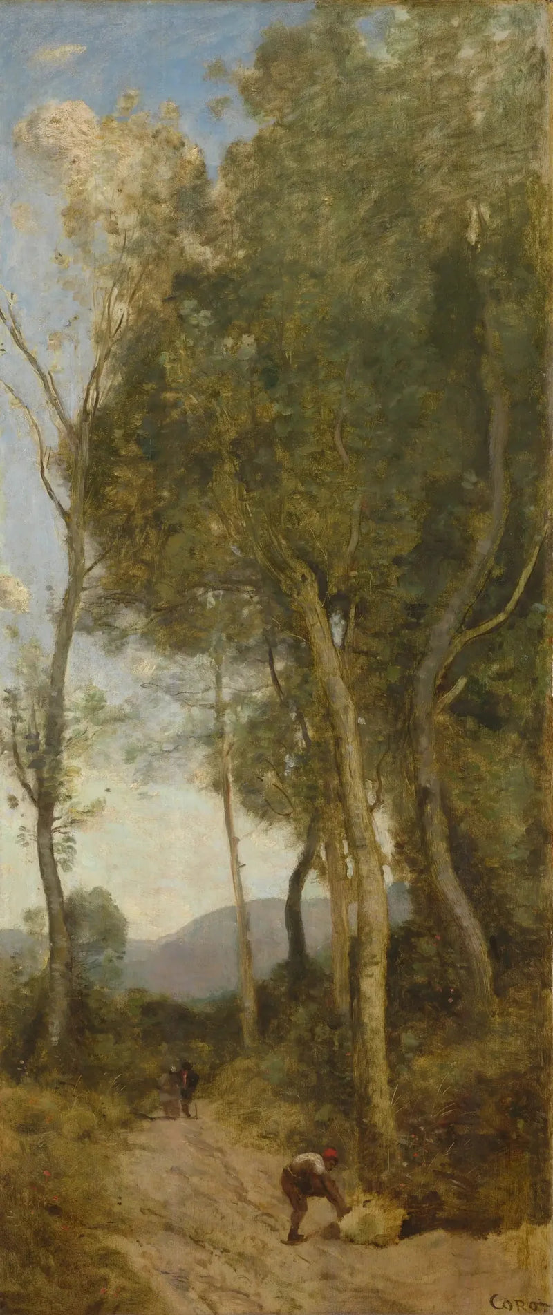 Los cuatro momentos del día: mediodía - Jean-Baptiste Camille Corot
