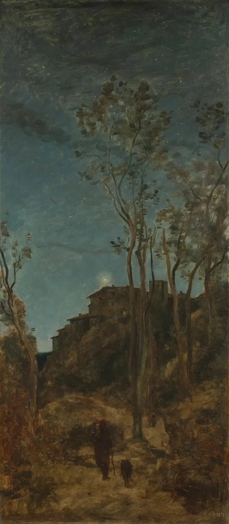 Los cuatro momentos del día: la noche - Jean-Baptiste Camille Corot