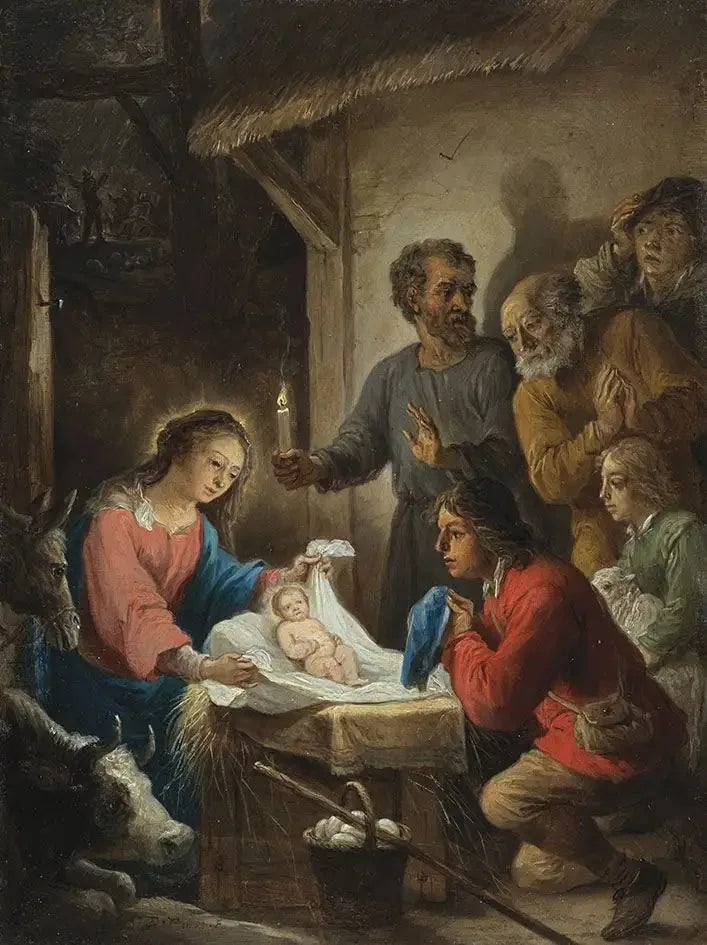 Los quince secretos del rosario: la adoración de los pastores - David Teniers el Joven