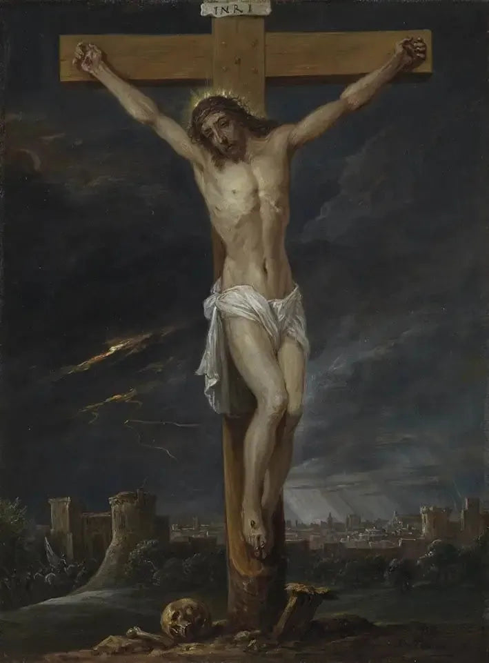 Los quince secretos del rosario: Cristo en la cruz - David Teniers el Joven