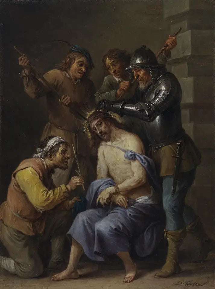 Los quince secretos del rosario: la coronación de espinas de Cristo - David Teniers el Joven
