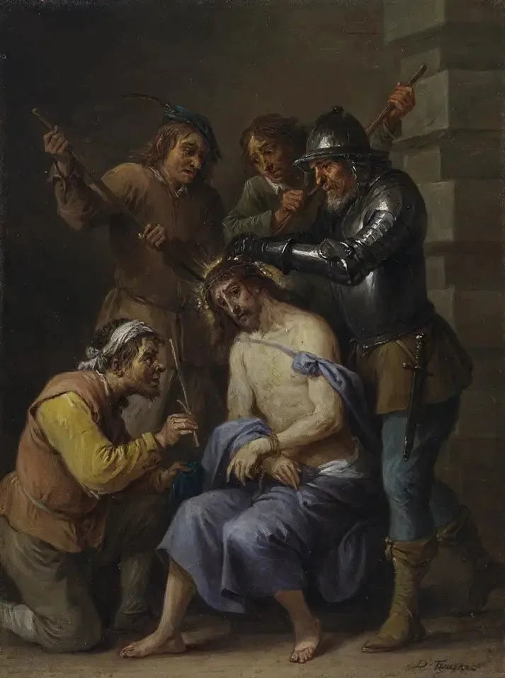 Los quince secretos del rosario: la coronación de espinas de Cristo - David Teniers el Joven