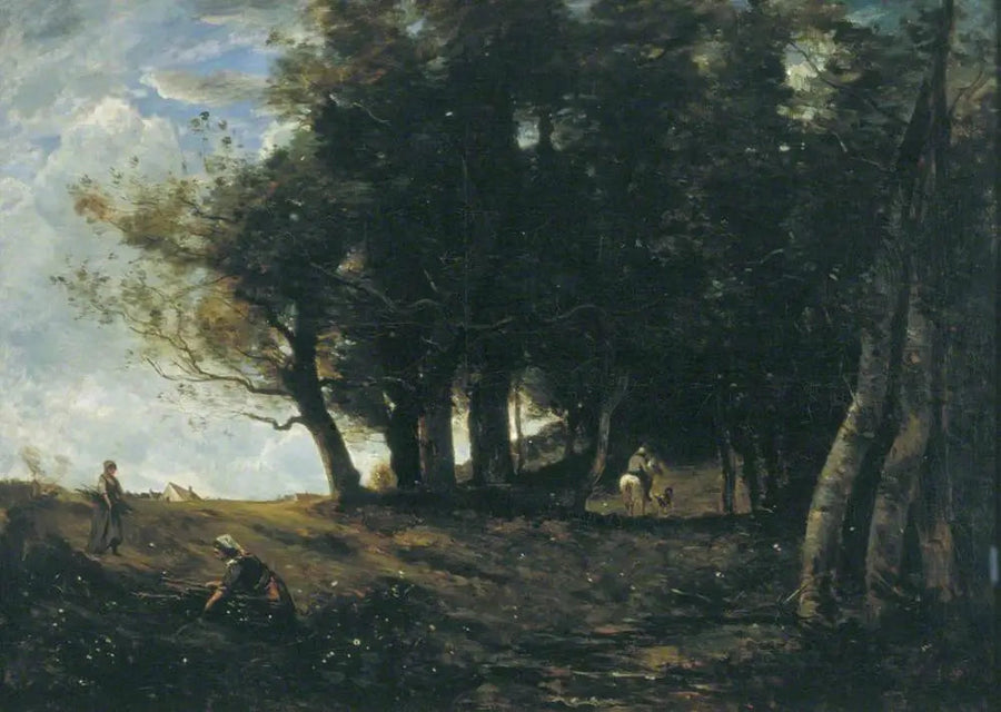 Los recolectores de madera - Jean-Baptiste Camille Corot