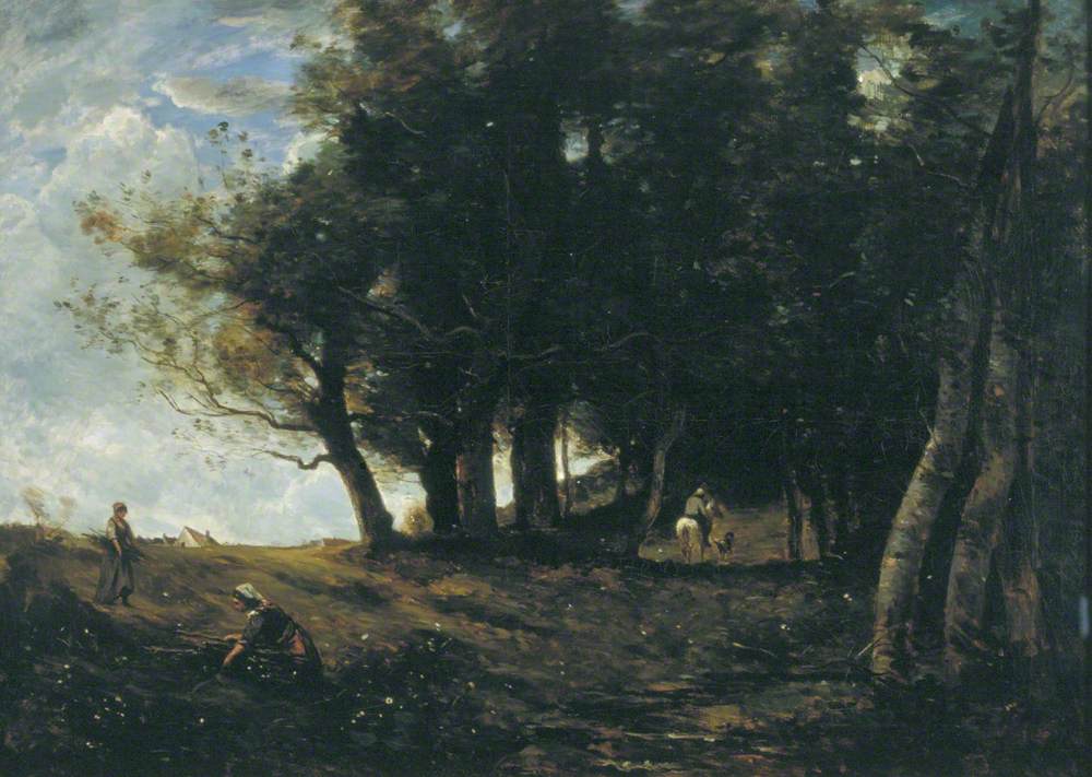 Les ramasseurs de bois - Jean-Baptiste Camille Corot - Alpha Reproduction