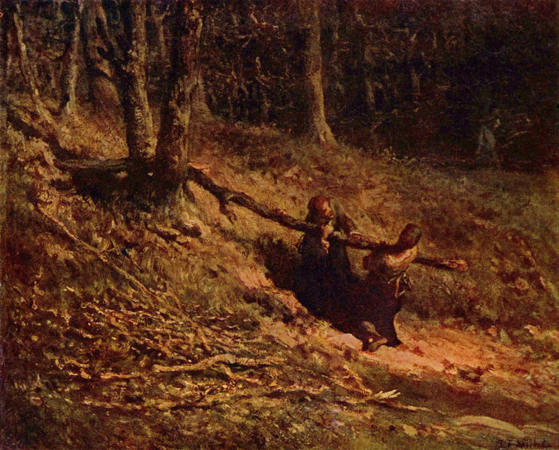 Los remadores de madera - Jean-François Millet