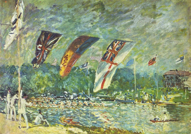 Las Regatas en Molesey - Alfred Sisley