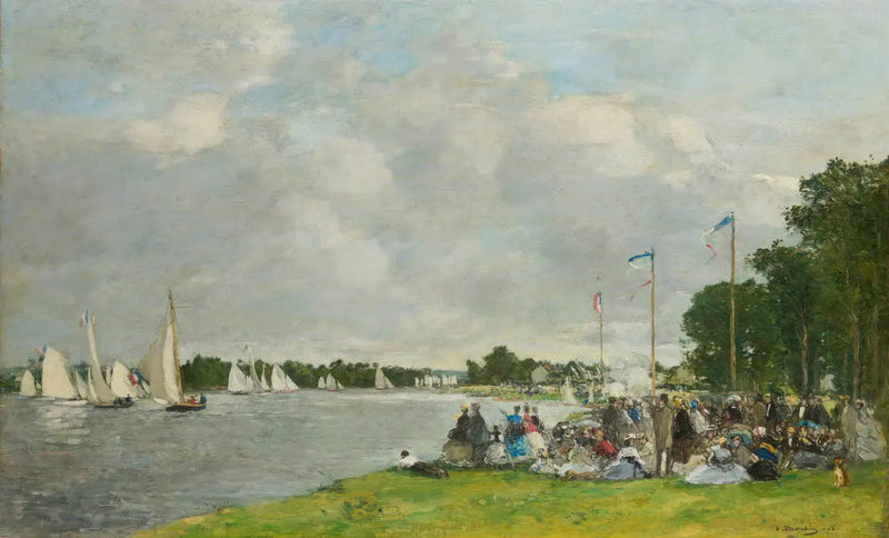 Las regatas de Argenteuil - Eugène Boudin