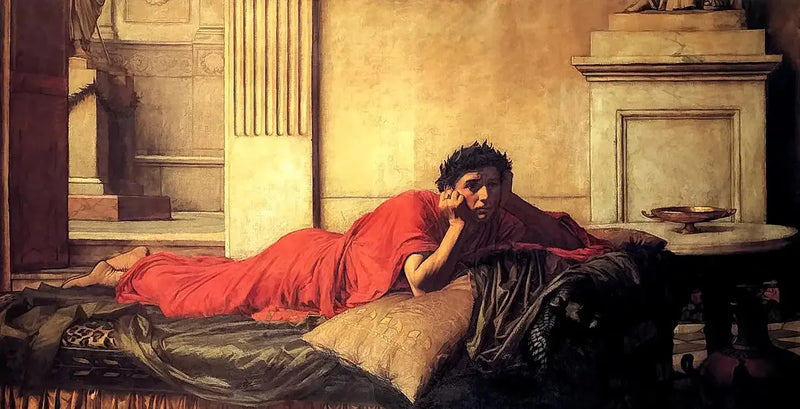 Los remordimientos de Nerón tras el asesinato de su madre - John William Waterhouse