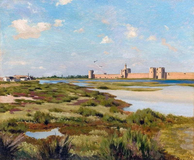 Las Murallas de Aigues-Mortes - Frédéric Bazille