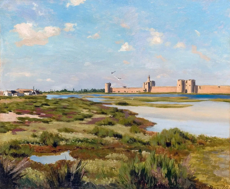 Las Murallas de Aigues-Mortes - Frédéric Bazille