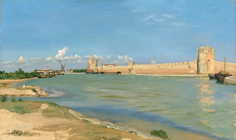 las murallas de Aigues-Mortes - Frédéric Bazille