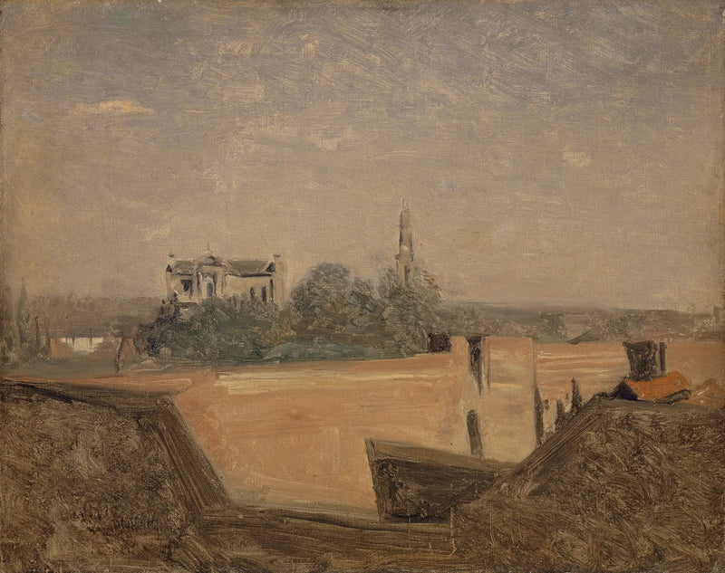 Las murallas de Arras - Jean-Baptiste Camille Corot