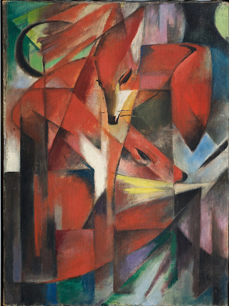 Los zorros - Franz Marc