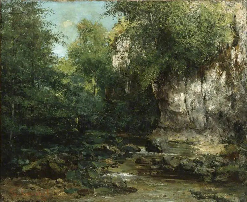Las orillas de un arroyo - Gustave Courbet