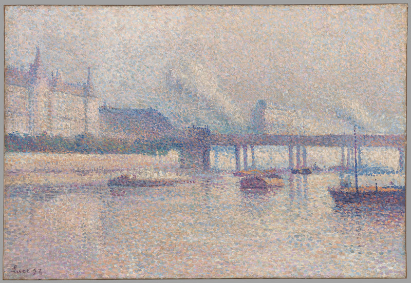 Las orillas del Sena en París - Maximilien Luce