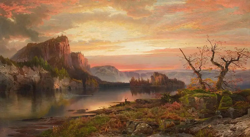 Las orillas del lago Superior - Thomas Moran
