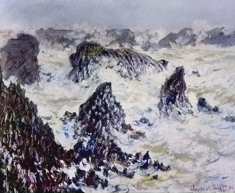 Les rochers de Belle-Île - Claude Monet image 1 reproduction réalisée par Alpha Reproduction