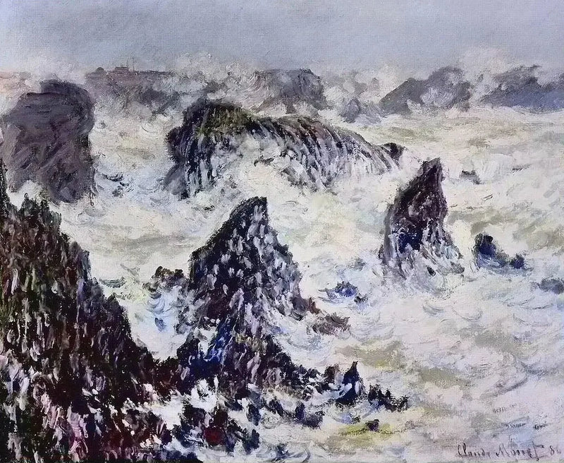 Las rocas de Belle-Île - Claude Monet