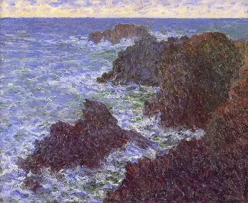 Los Acantilados de Belle-Île, la Costa Salvaje - Claude Monet