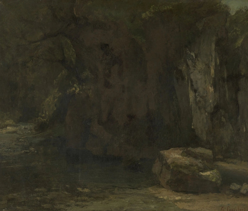 Las rocas de la Loue - Gustave Courbet