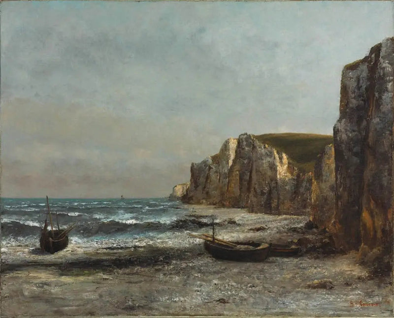 Las rocas de Étretat - Gustave Courbet