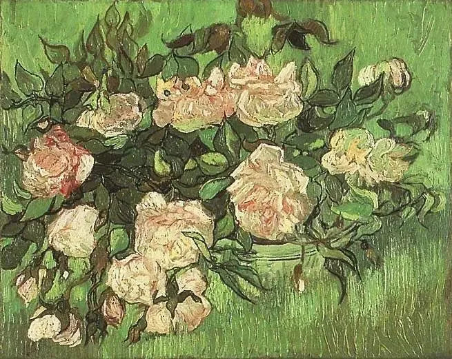 Las Rosas rosas - Vincent van Gogh