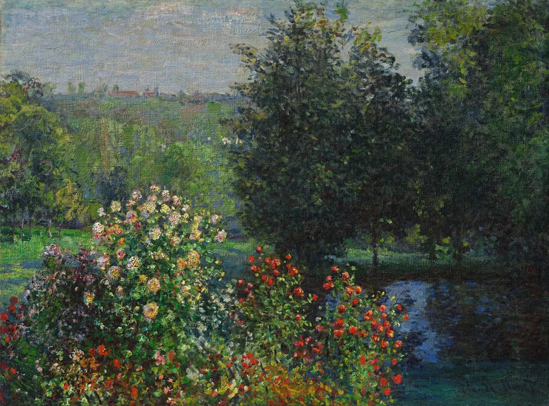 Los rosales en el jardín de Montgeron - Claude Monet